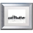 thumbnail image 1 of Trademark Fine Art "Kansas City Missouri Skyline" Canvas Art by Marlene Watson, White Matte, Silver Frame, 1 of 4