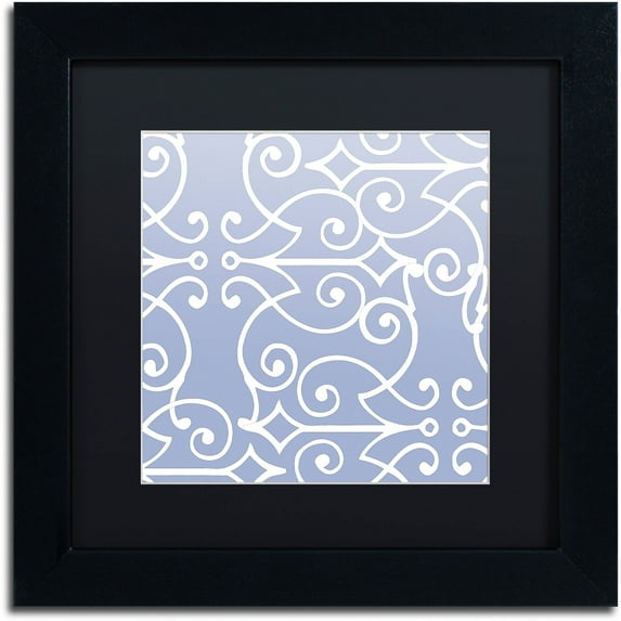 Trademark Fine Art "Kasbah Blue I" Canvas Art by Color Bakery Black Matte, Black Frame