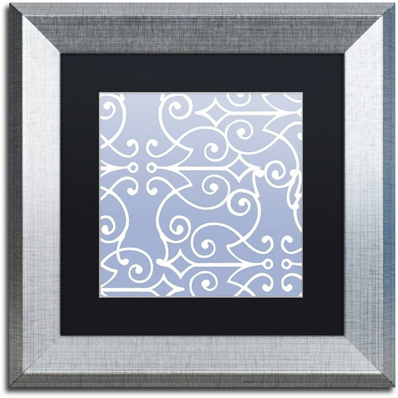 Trademark Fine Art "Kasbah Blue I" Canvas Art by Color Bakery Black Matte, Silver Frame
