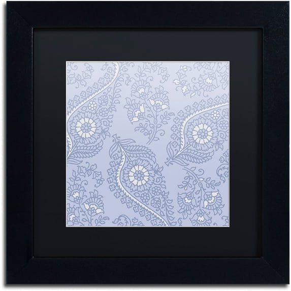 Trademark Fine Art "Kasbah Blue III" Canvas Art by Color Bakery Black Matte, Black Frame
