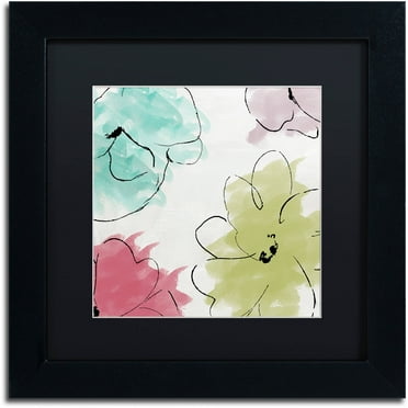 Trademark Fine Art "Kasumi five" Canvas Art by Color Bakery Black Matte, Black Frame