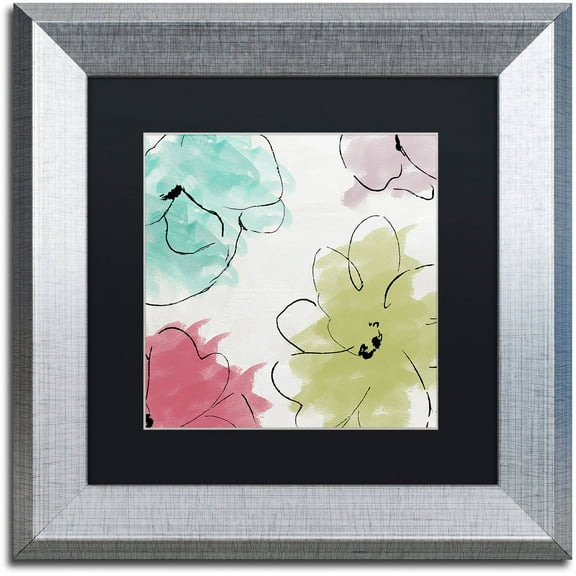 Trademark Fine Art "Kasumi five" Canvas Art by Color Bakery Black Matte, Silver Frame