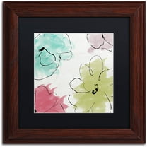 Trademark Fine Art "Kasumi five" Canvas Art by Color Bakery Black Matte, Wood Frame