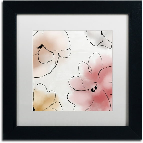 Trademark Fine Art "Kasumi one" Canvas Art by Color Bakery White Matte, Black Frame