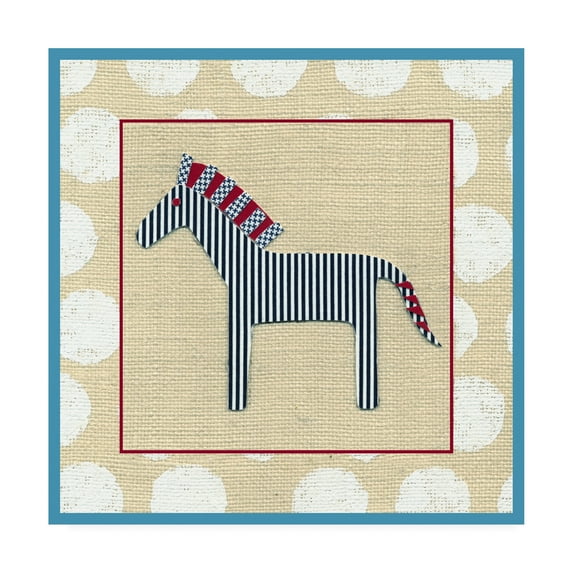 Trademark Fine Art 'Katherines Zebra Childrens Art' Canvas Art by Chariklia Zarris