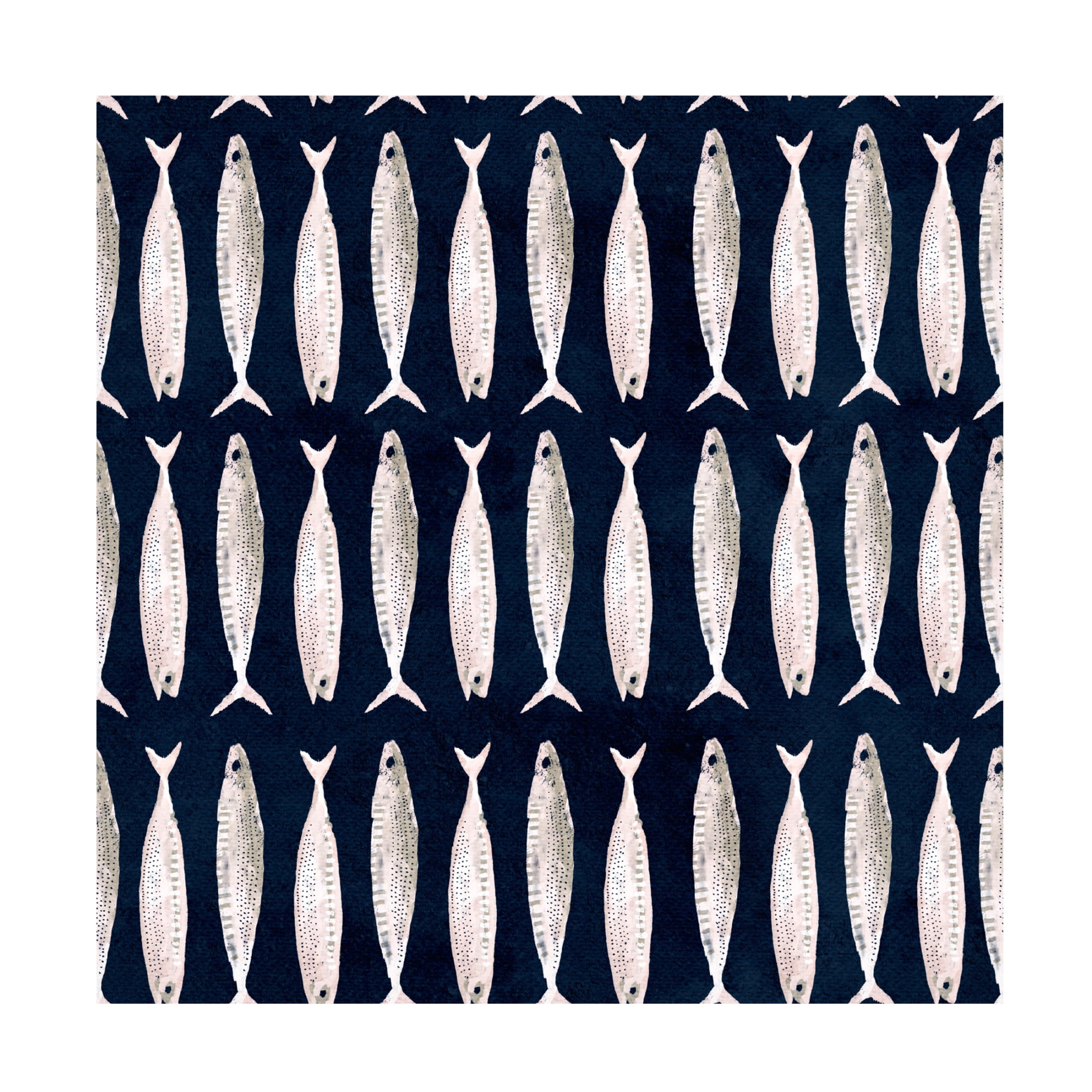 Trademark Fine Art Katie O'Shea  Fish Pattern I Canvas Wall Art