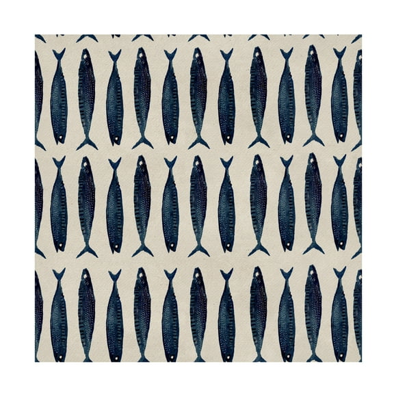 Trademark Fine Art Katie O'Shea  Fish Pattern II Canvas Wall Art