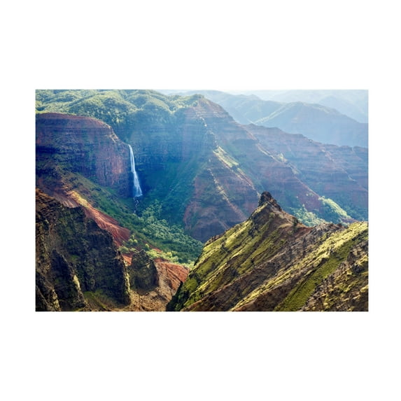 Trademark Fine Art 'Kauai Waimea Canyon Waipoo Falls' Canvas Art by Mike Jones Photo