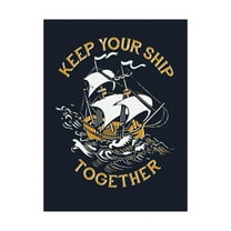 Trademark Fine Art 'Keep Your Ship Together' Canvas Art by Michael Buxton