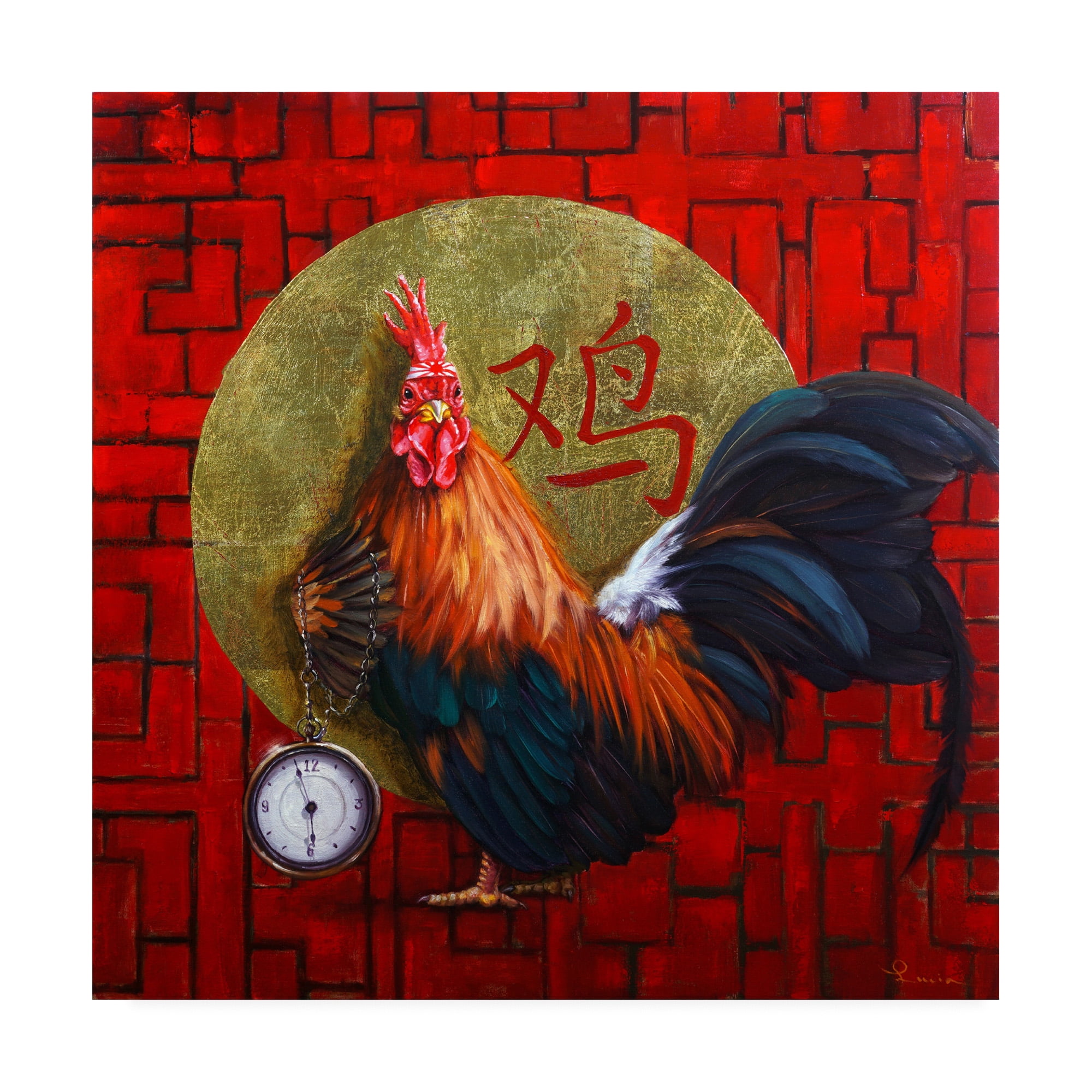 Trademark Fine Art 'Keeper of Time' Canvas Art by Lucia Hefferna