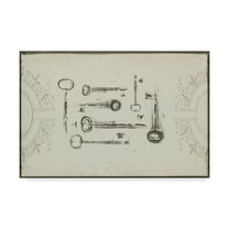 Trademark Fine Art 'Keepsake Keys II' Canvas Art by Jennifer Goldberger