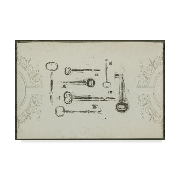Trademark Fine Art 'Keepsake Keys II' Canvas Art by Jennifer Goldberger