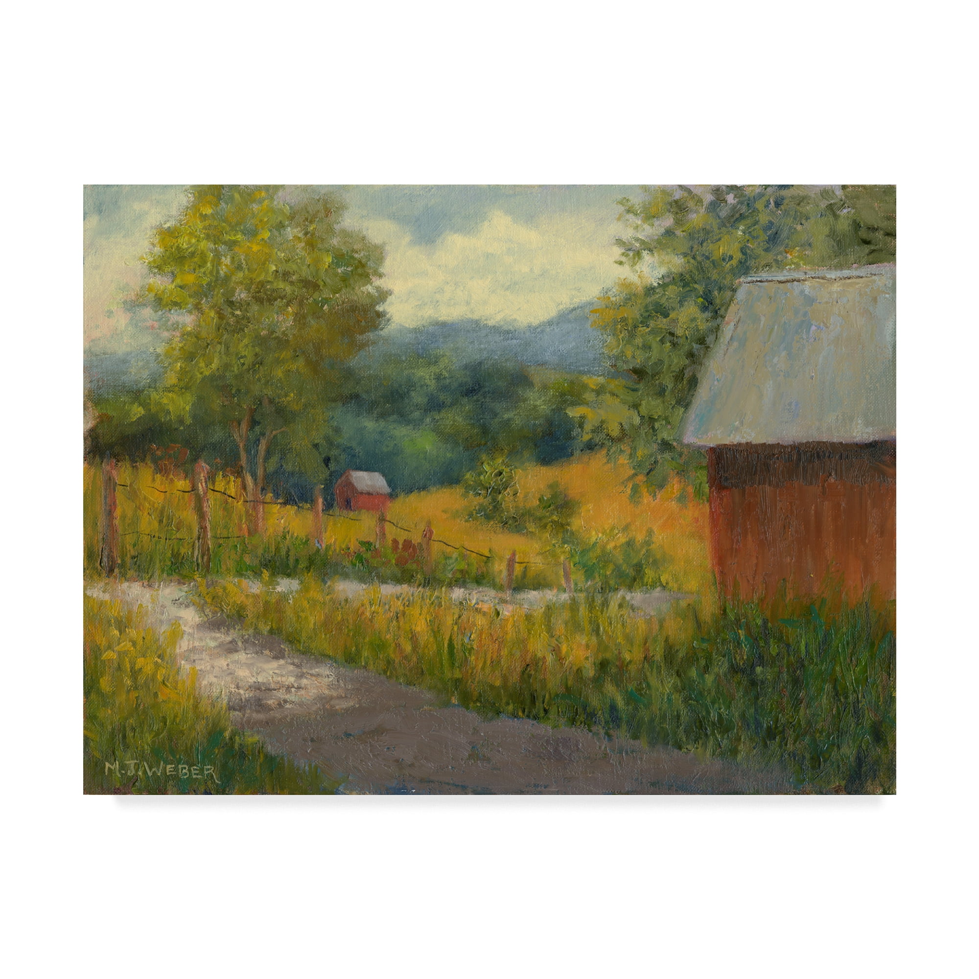 Trademark Fine Art 'Kentucky Hill Farm' Canvas Art by Mary Jean Weber