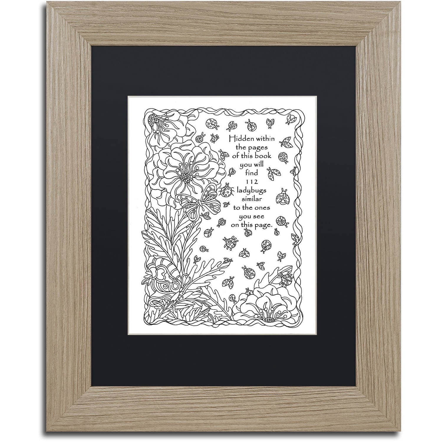 Trademark Fine Art "Key Telling How Many To Find" Canvas Art by Kathy G. Ahrens, Black Matte, Birch Frame