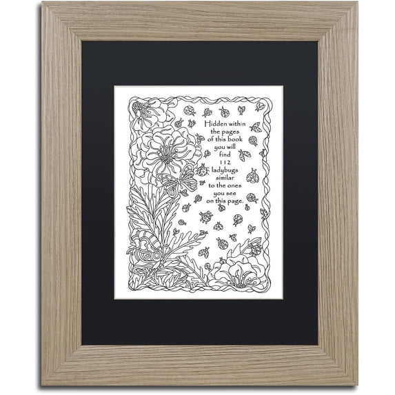 Trademark Fine Art "Key Telling How Many To Find" Canvas Art by Kathy G. Ahrens, Black Matte, Birch Frame