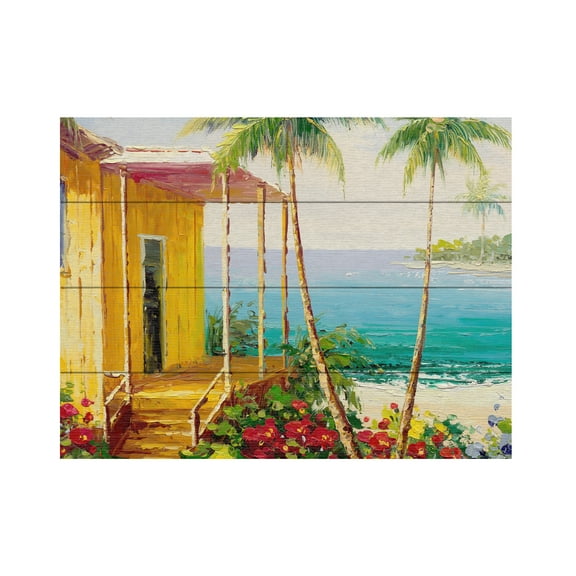 Trademark Fine Art 'Key West Villa' Wooden Wall Art Art by Rio