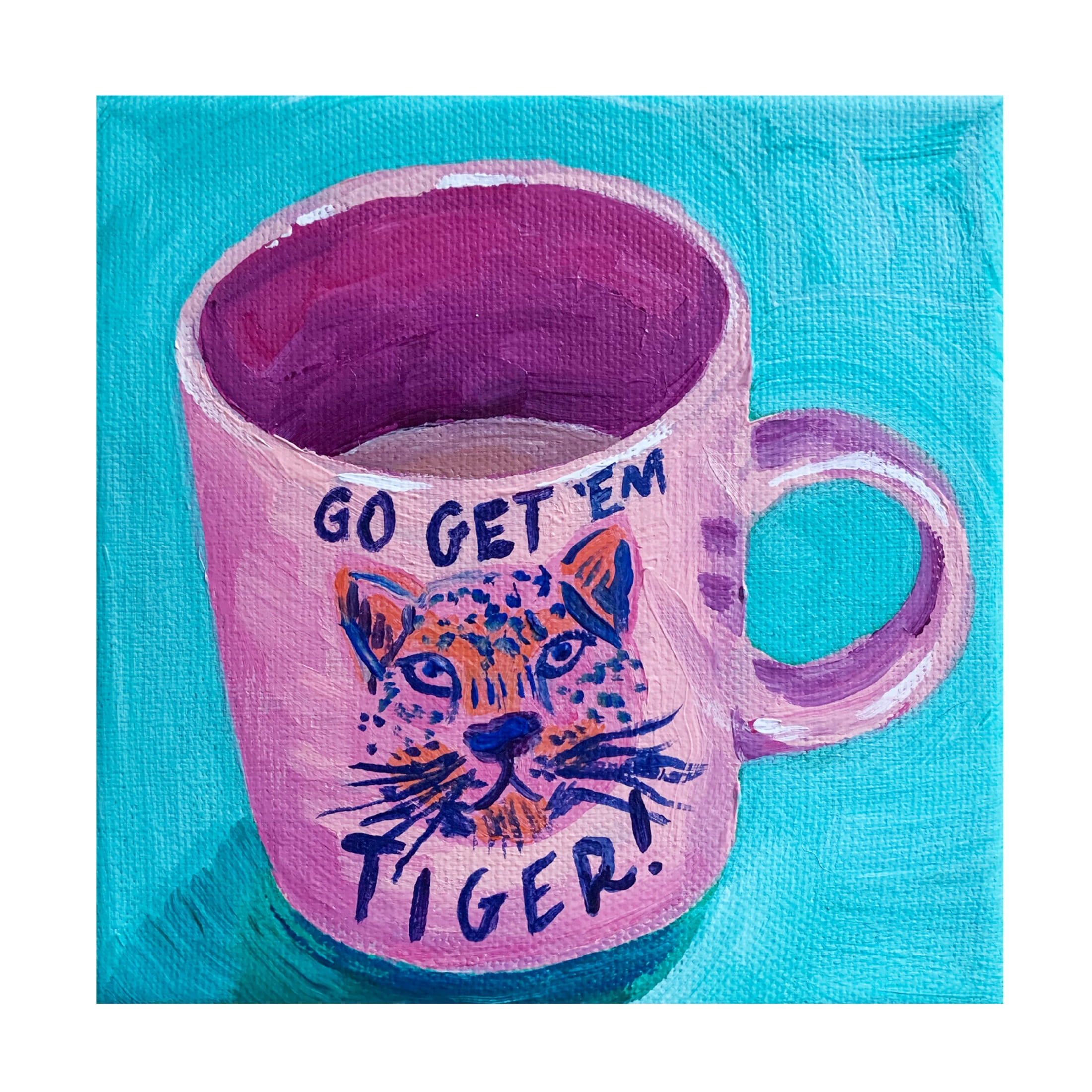 Trademark Fine Art Key and Sea Go Get 'Em Tiger Canvas Wall Art