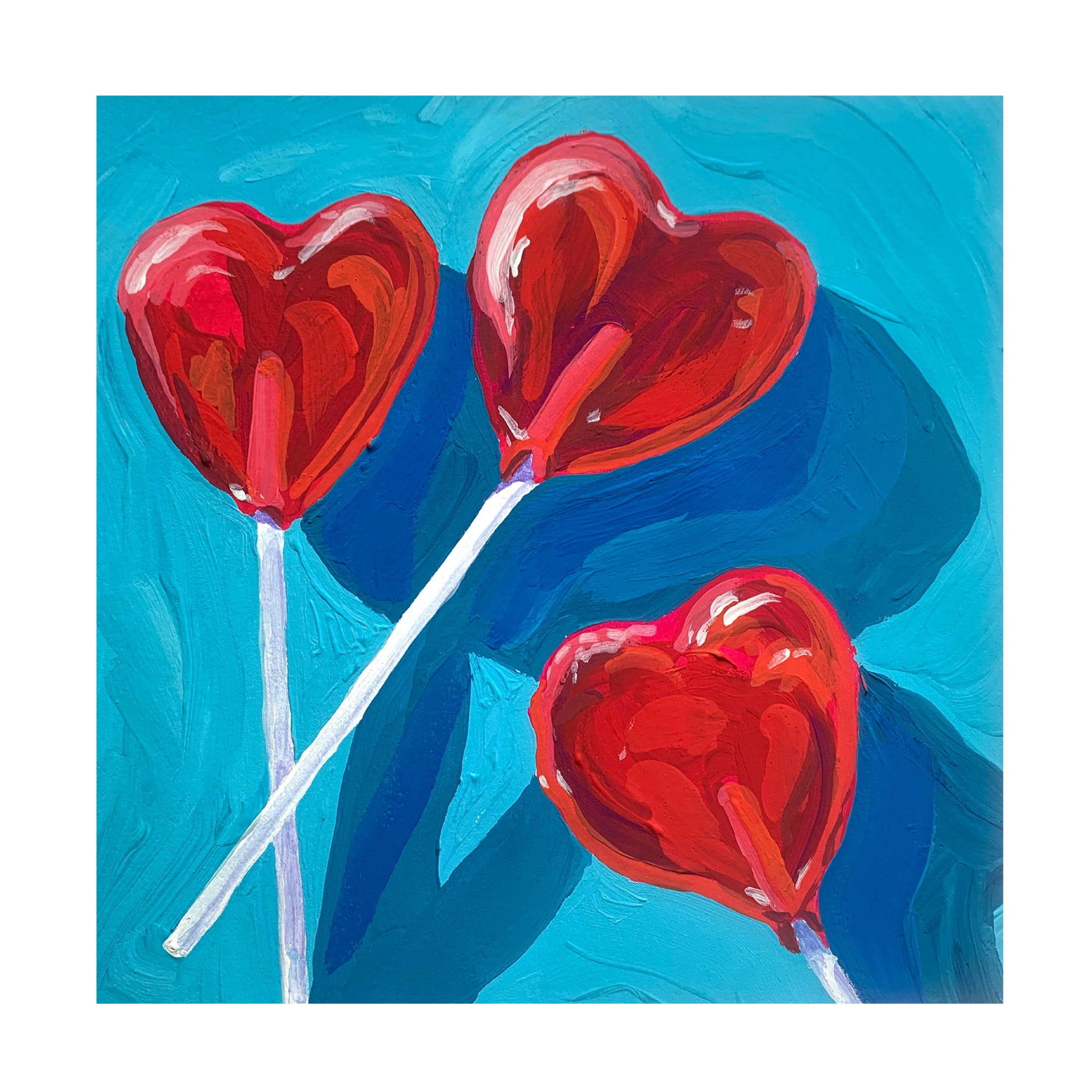 Trademark Fine Art Key and Sea Heart Lollipops Canvas Wall Art