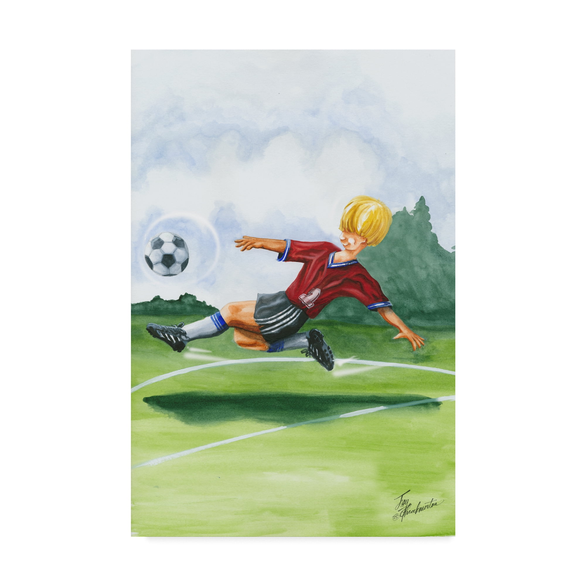 Trademark Fine Art 'Kickin it I' Canvas Art by Jay Throckmorton