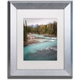 thumbnail image 1 of Trademark Fine Art 'Kicking Horse River' Canvas Art by Pierre Leclerc, White Matte, Silver Frame, 1 of 1
