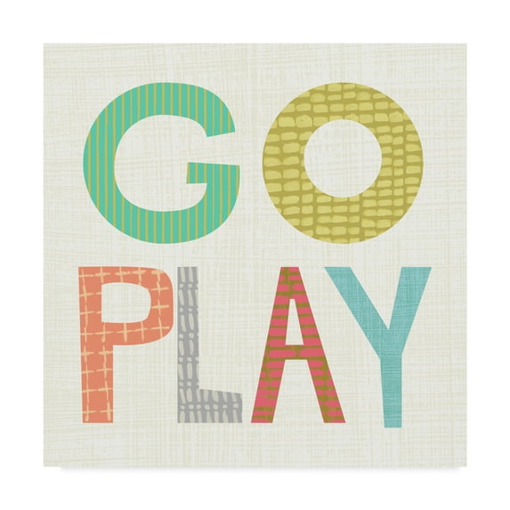 Trademark Fine Art 'Kid Play III' Canvas Art by Chariklia Zarris