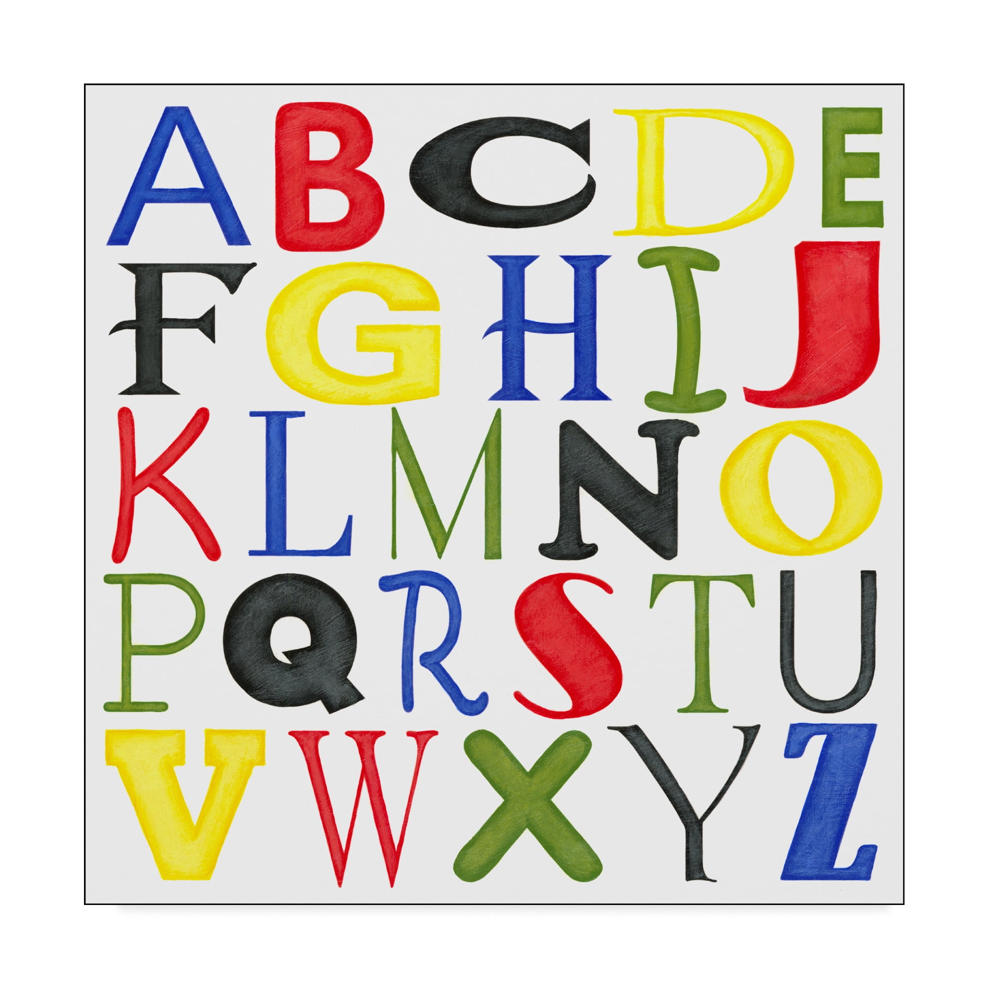 Trademark Fine Art 'Kids Room Letters' Canvas Art by Megan Meagher