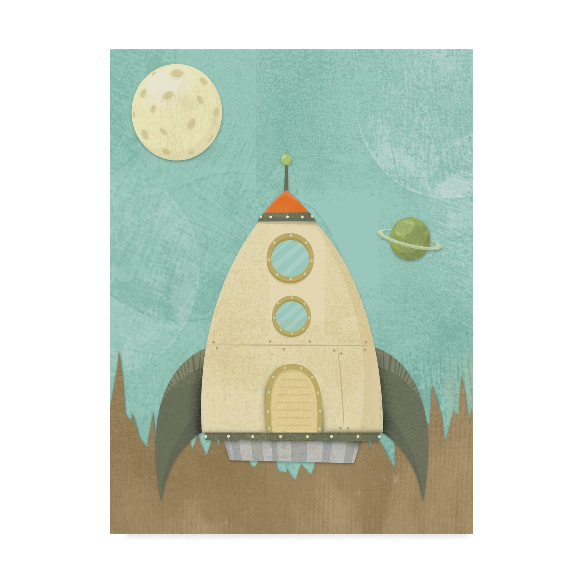 Trademark Fine Art 'Kids Spaceship' Canvas Art by Michael Murdock