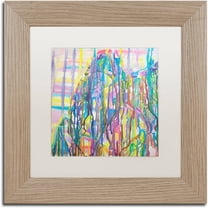 Trademark Fine Art "Kilamanjaro" Canvas Art by Lauren Moss White Matte, Birch Frame