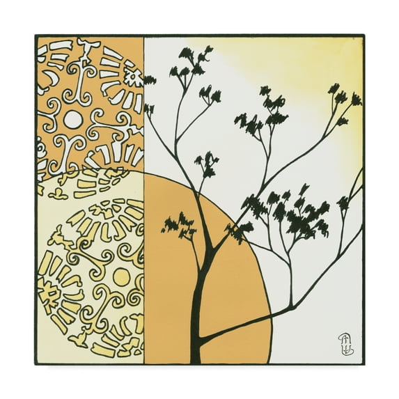 Trademark Fine Art 'Kimono Garden I' Canvas Art by Megan Meagher