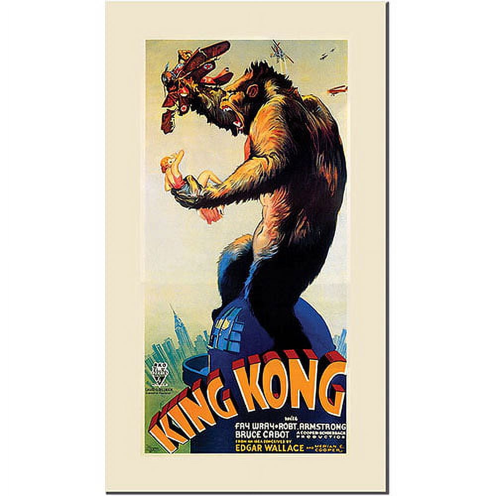 King Kong Contemporary Canvas Wall Art with Floater Frame