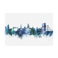 thumbnail image 1 of Trademark Fine Art 'Kingston upon Hull England Skyline Blue' Canvas Art by Michael Tompsett, 1 of 3