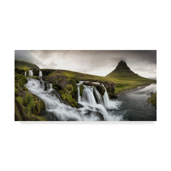 Trademark Fine Art 'Kirkjufellfoss Panorama' Canvas Art by Danny Head