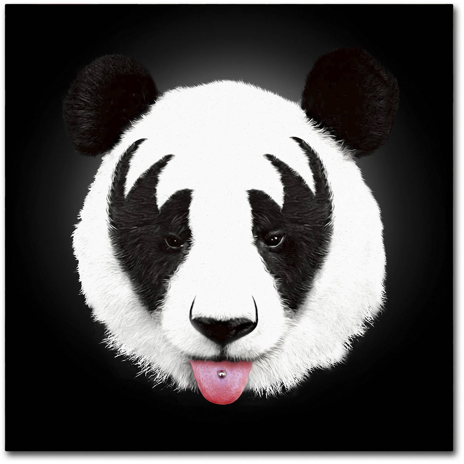 Trademark Fine Art 'Kiss Of A Panda' Canvas Art by Robert Farkas - image 1 of 4