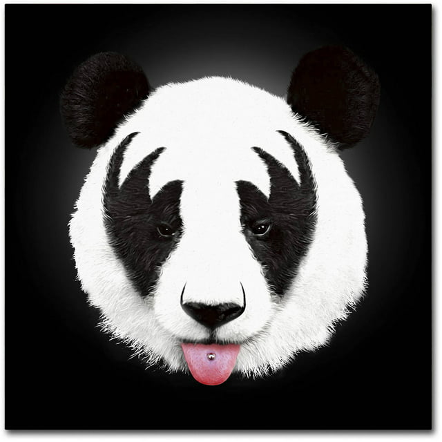 Trademark Fine Art 'Kiss Of A Panda' Canvas Art by Robert Farkas