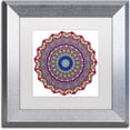 thumbnail image 1 of Trademark Fine Art "Kisses Mandala in Red" Canvas Art by Kathy G. Ahrens, White Matte, Silver Frame, 1 of 4