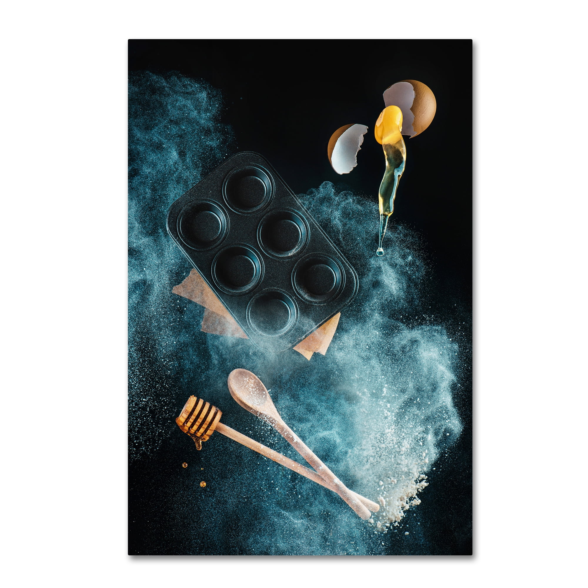 Trademark Fine Art 'Kitchen Mess Honey Muffins' Canvas Art by Dina Belenko