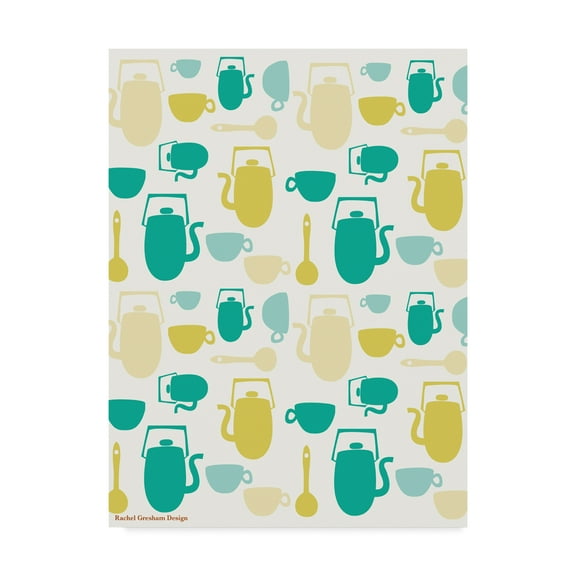 Trademark Fine Art 'Kitchen Pattern' Canvas Art by Rachel Gresham
