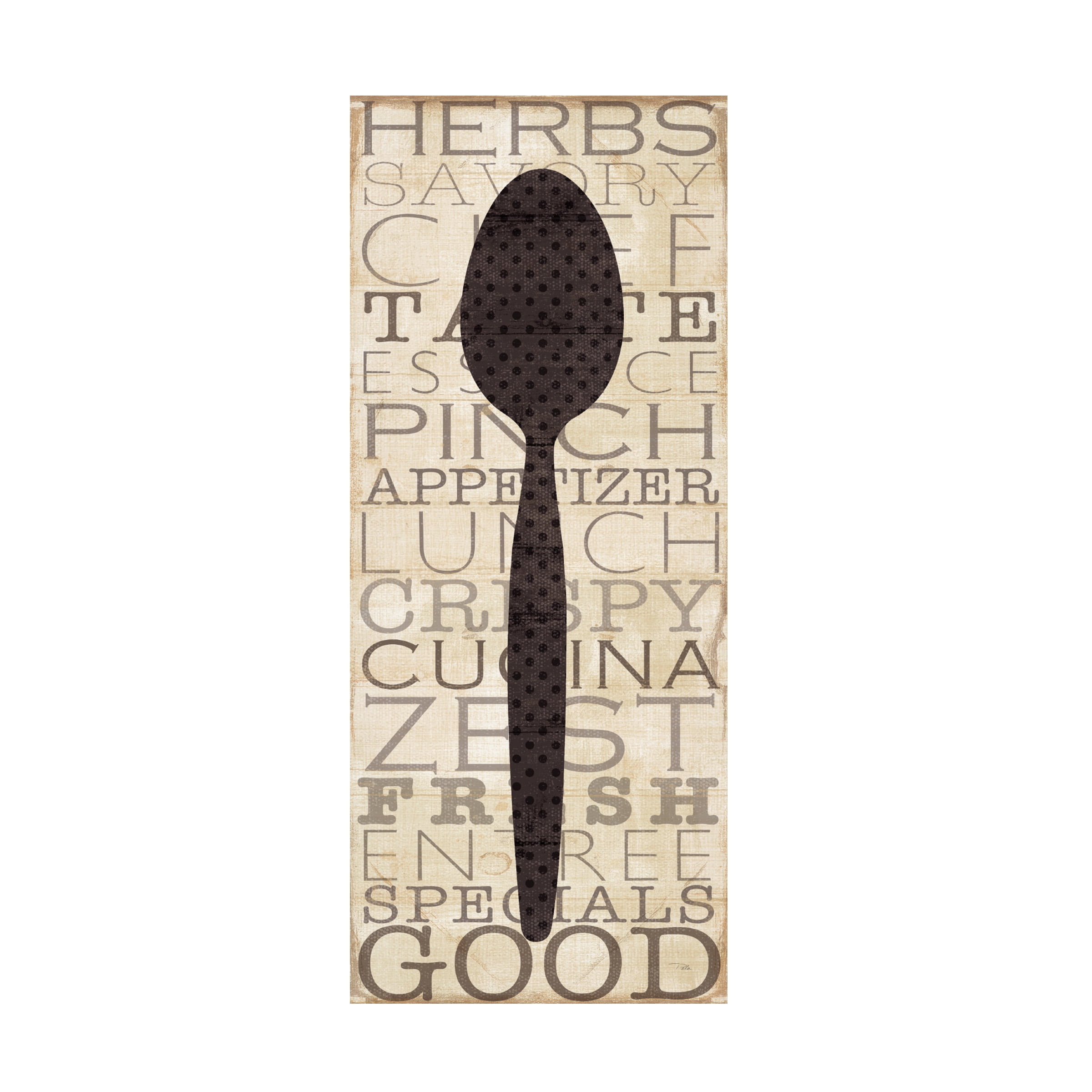 Trademark Fine Art 'Kitchen Words II' Canvas Art by Pela Studio