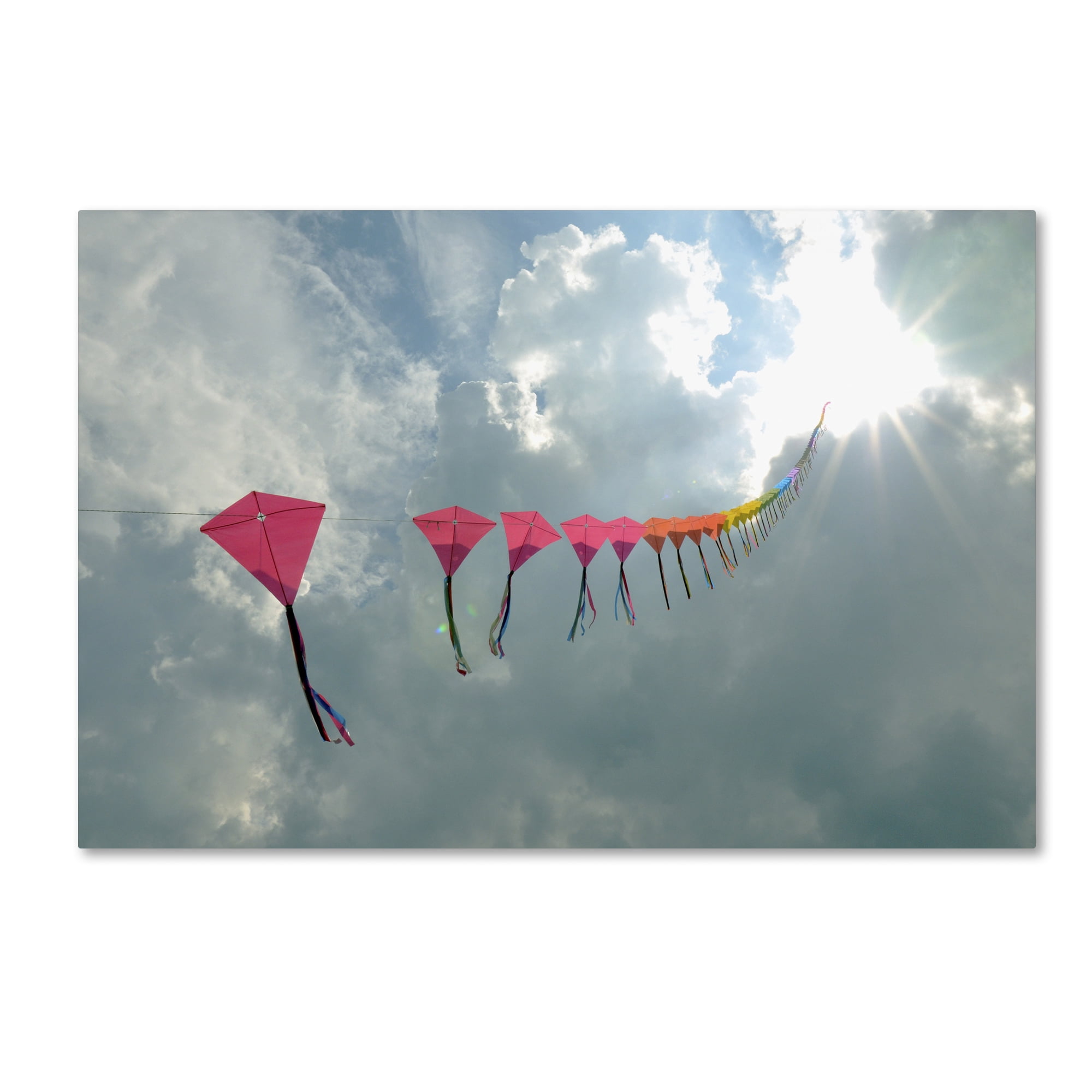 Trademark Fine Art "Kites to Heaven" Canvas Art by Kurt Shaffer