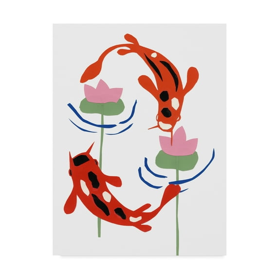 Trademark Fine Art 'Koi Fantasy I' Canvas Art by Alicia Ludwig
