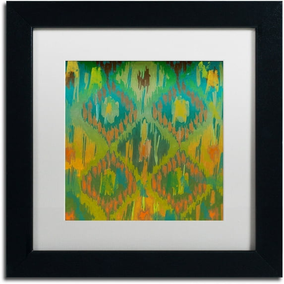 Trademark Fine Art "KoolKat One" Canvas Art by Color Bakery White Matte, Black Frame