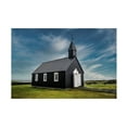 thumbnail image 1 of Trademark Fine Art Kristvin Gudmundsson Black Church In Iceland Canvas Wall Art, 1 of 4