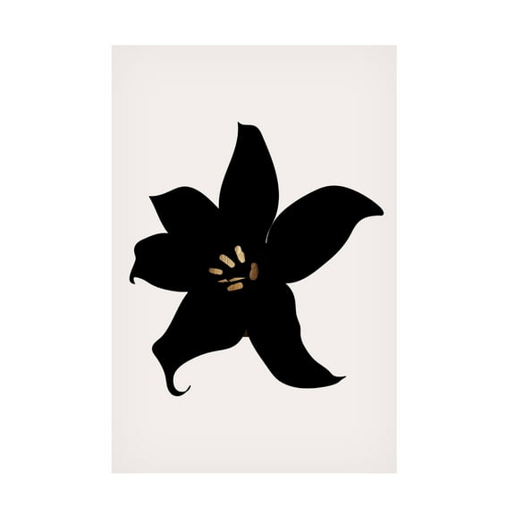 Trademark Fine Art Kubistika  Dark Orchid Canvas Wall Art