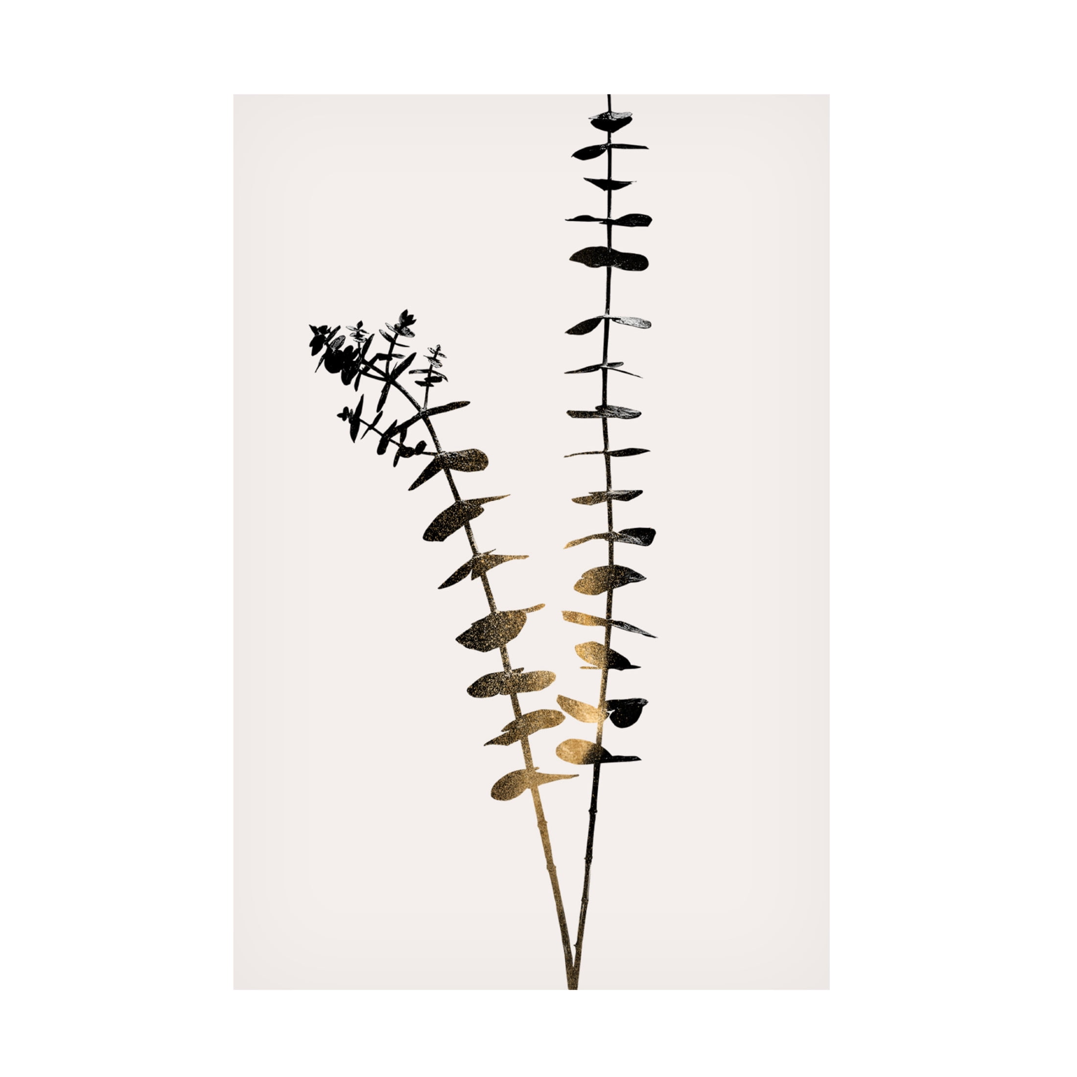 Trademark Fine Art Kubistika Eucalyptus Dark Gold Canvas Wall Art