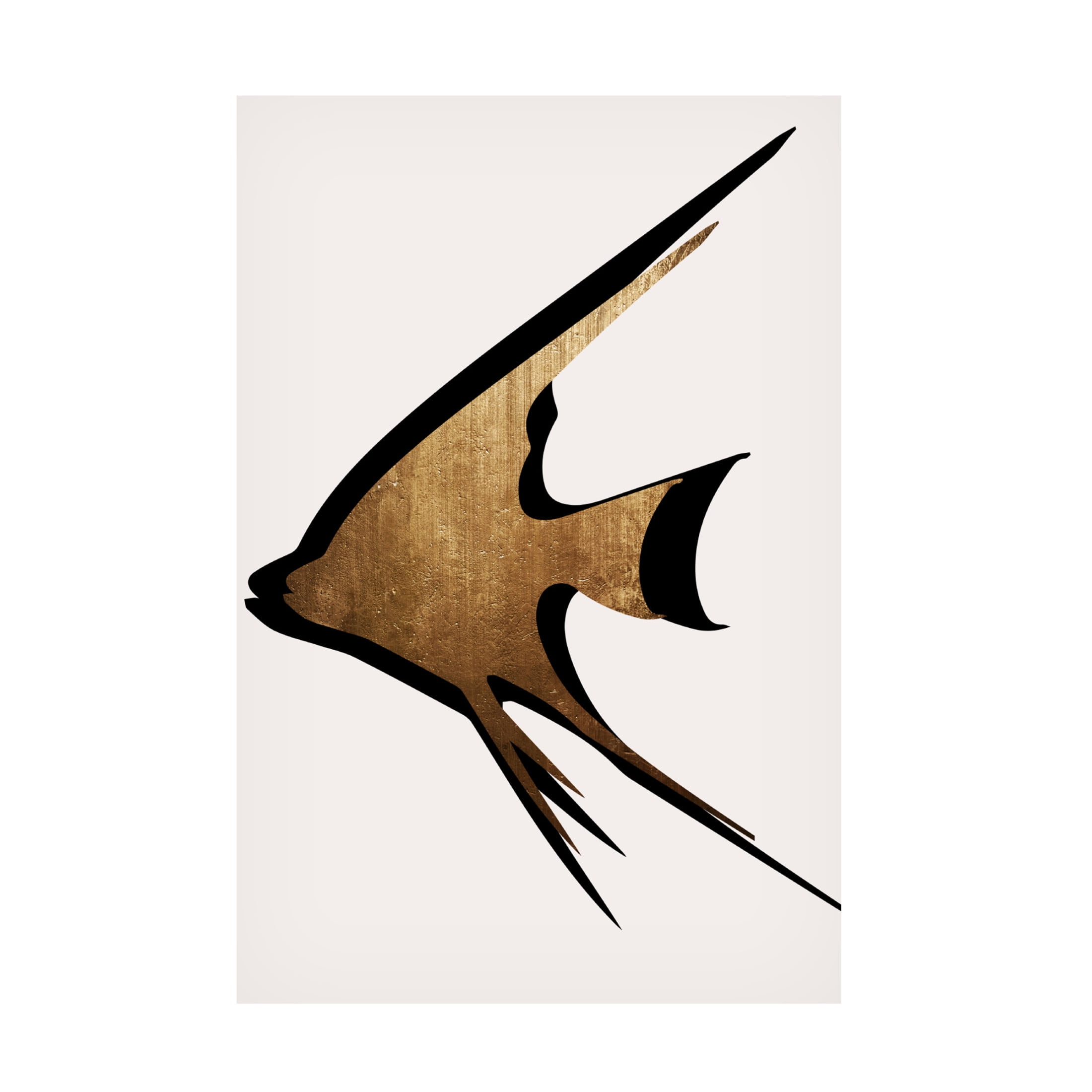 Trademark Fine Art Kubistika Gold Fish Canvas Wall Art