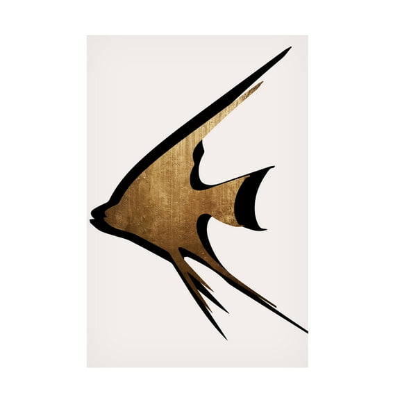 Trademark Fine Art Kubistika Gold Fish Canvas Wall Art