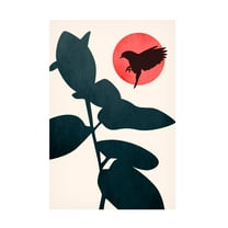 Trademark Fine Art Kubistika Japanese Bird Canvas Wall Art