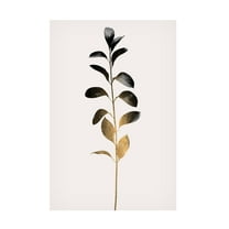 Trademark Fine Art Kubistika Monochromatica No.9 Dark Gold Canvas Wall Art