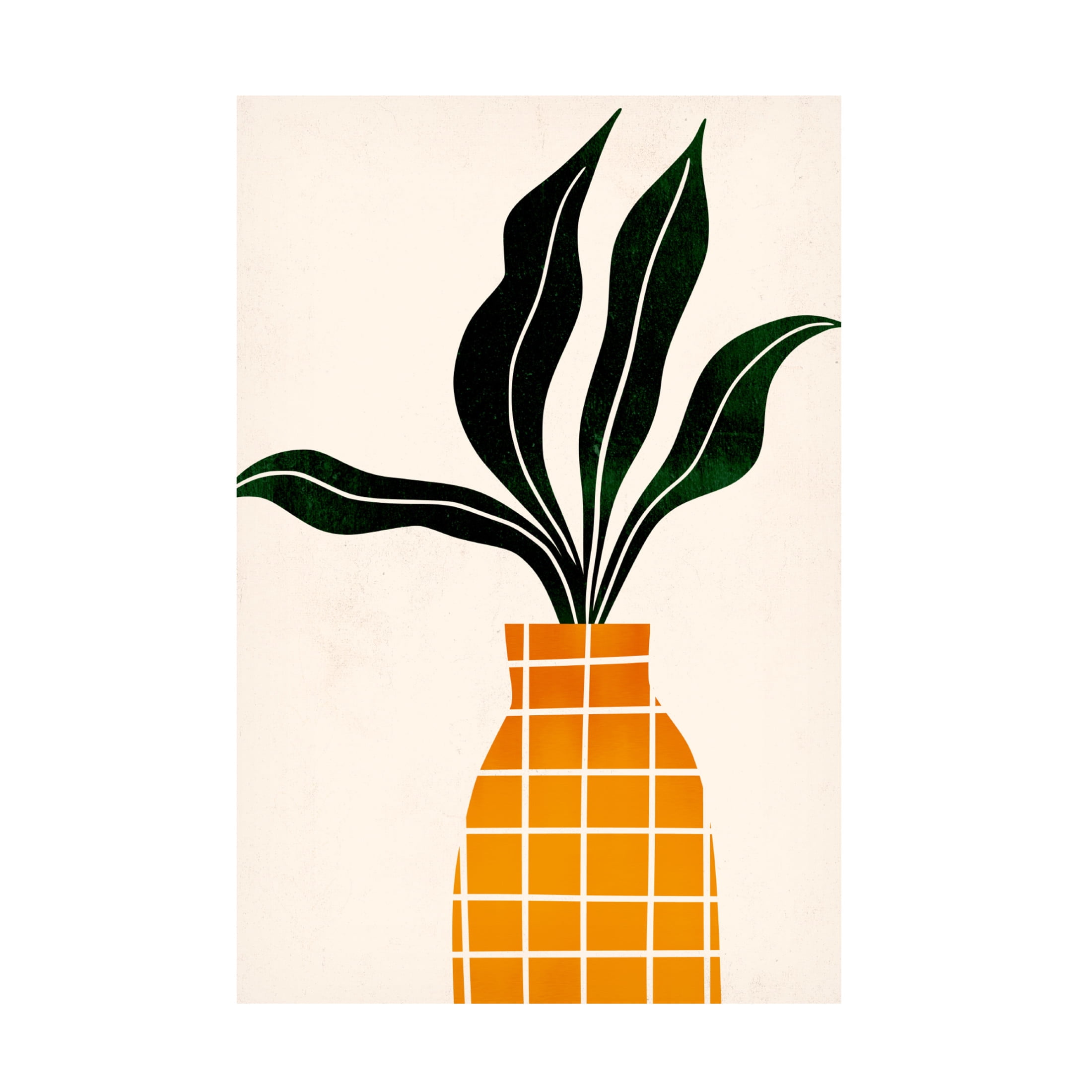 Trademark Fine Art Kubistika Peter, the Plant Canvas Wall Art