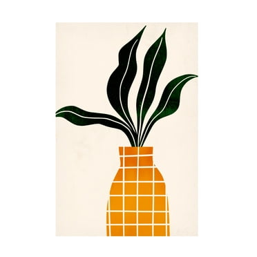 Trademark Fine Art Kubistika Peter, the Plant Canvas Wall Art
